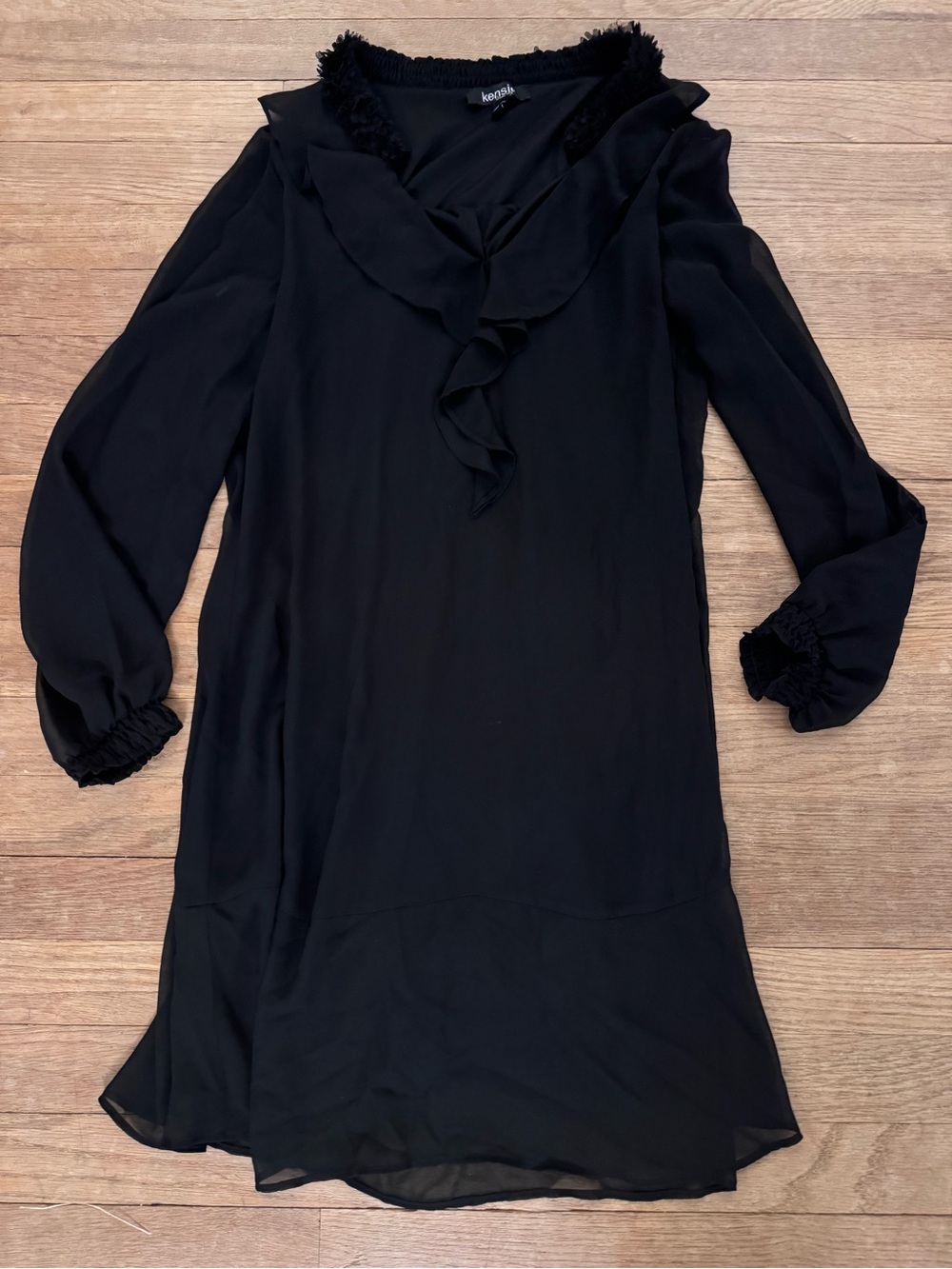 Kensie Women's Black Mini Shift Dress - Size 6
 b16